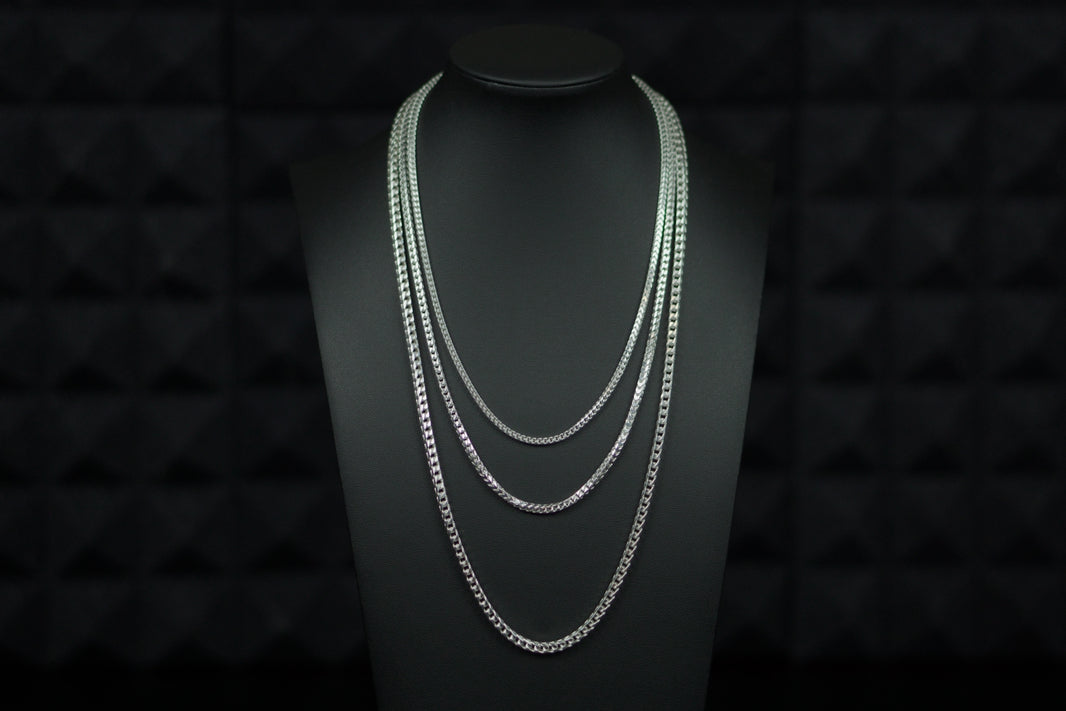 Throne Franco Chain Necklace close-up showing durable craftsmanship