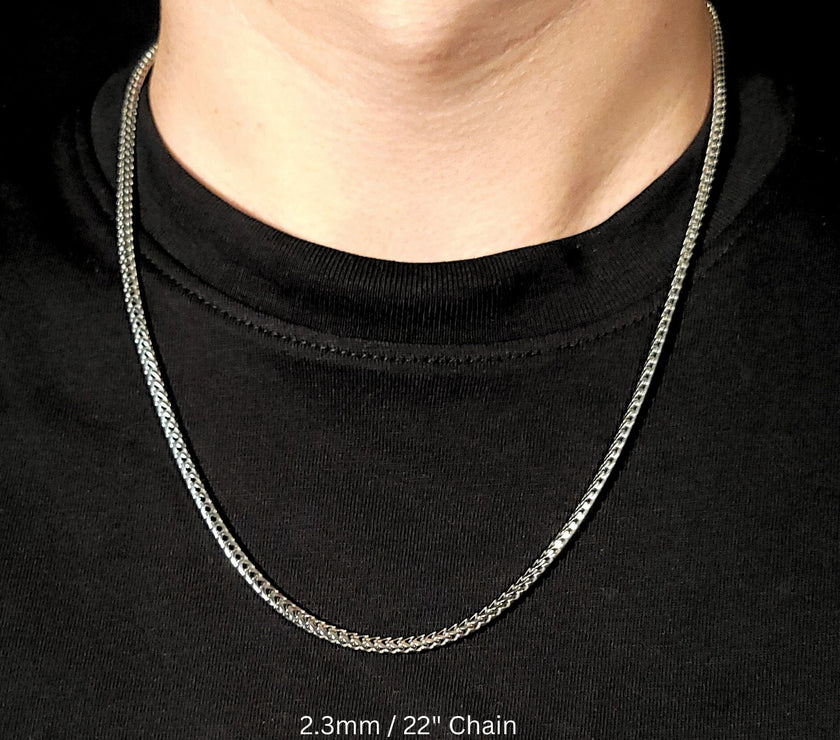 Kings Franco Chain with Rhodium Finish | Made in Italy .925 Silver