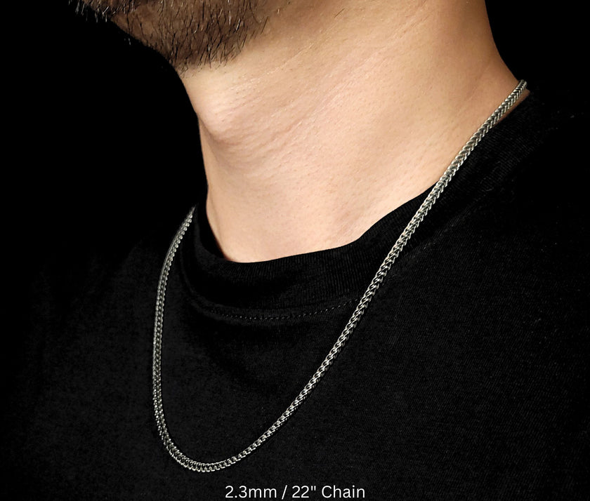 Kings Franco Chain with Rhodium Finish | Made in Italy .925 Silver