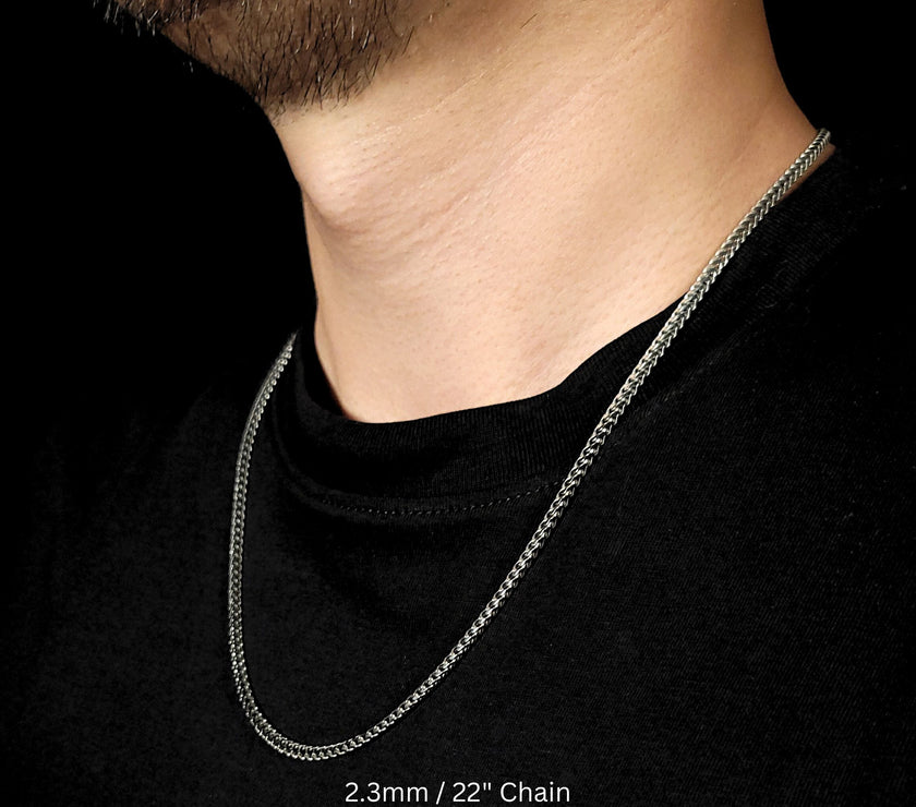 Kings Franco Chain with Rhodium Finish | Made in Italy .925 Silver