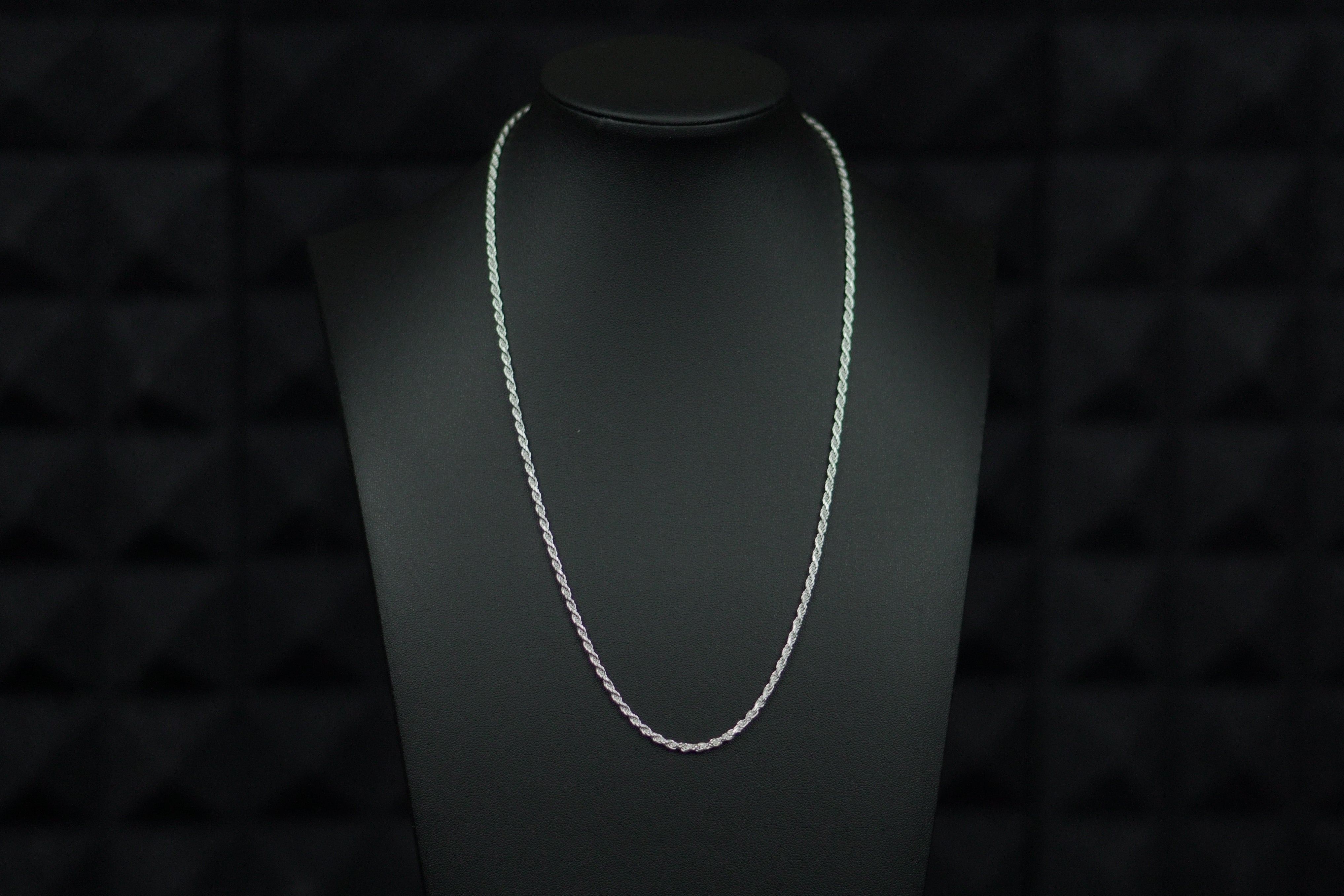 Imperial Rope sterling silver chain with intricate detailing, a hallmark of Italian craftsmanship