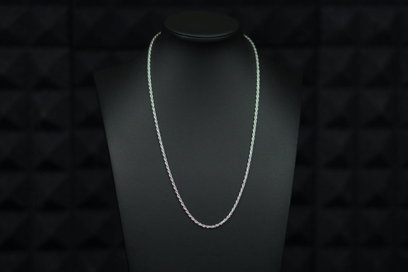 Imperial Rope sterling silver chain with intricate detailing, a hallmark of Italian craftsmanship