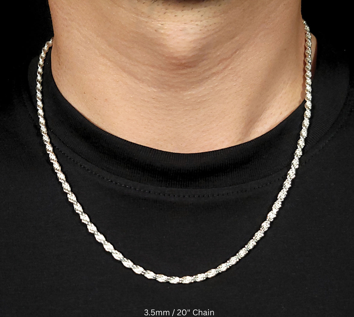 Imperial Rope Chain | Italian 925 Sterling Silver