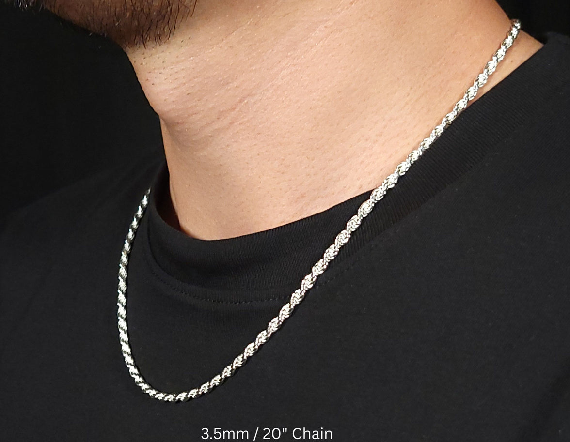 Imperial Rope Chain | Italian 925 Sterling Silver